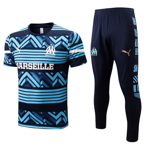 Camiseta Marsella Conjunto Completo 2022/2023 Azul